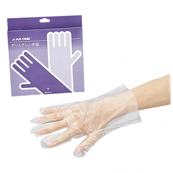 ポリエチレン手袋スタンダード外エンボス L 2-4976-01 100枚