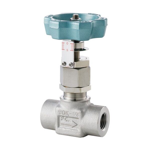 微量調整CV値0.22 SUS鋼製ニードルバルブ 9MPa UE-19G UE-19GB-R 1点