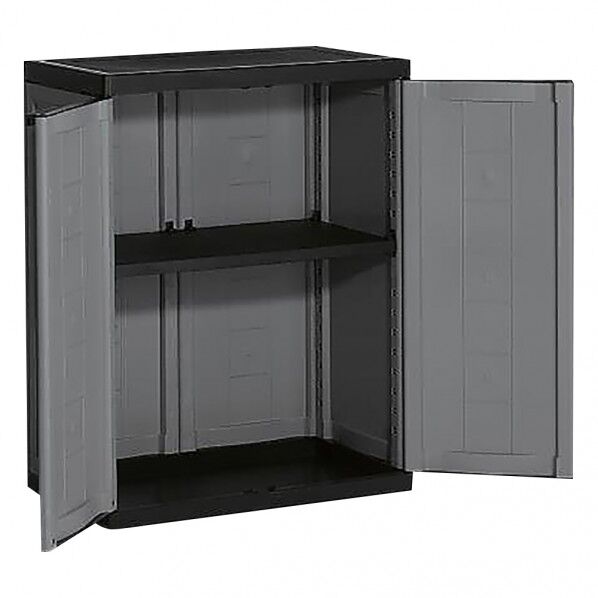 耐薬キャビネット(下段､両開き) 9733000 要組立 2-575-01 1点