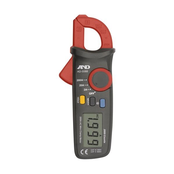 エー・アンド・デイ ミニクランプメーター D-5588 一般校正付き AD5588-00A00 1台