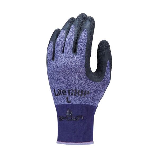 SHOWA 天然ゴム背抜き手袋 天然ゴム背抜き手袋 NO341 ライトグリップ 3双入 Sサイズ パープル NO341-S-パープル 3双