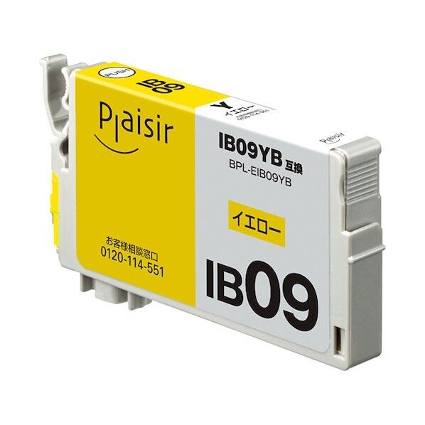  IB09YB互換インクカートリッジ イエロー BPL-EIB09YB 1点