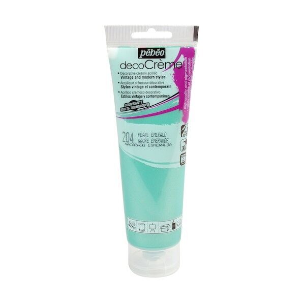 デコクリーム 120ml パール色 エメラルド 89204 1点