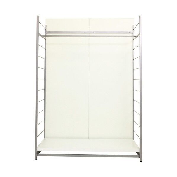 間仕切り収納ハンガーラック 幅120cm アイボリー H-120P IV 1点