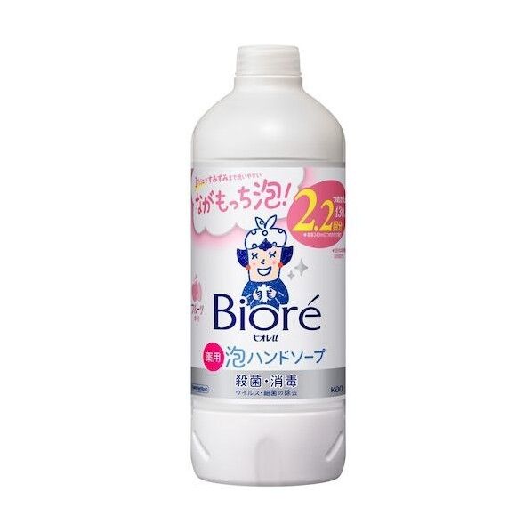 花王 ビオレu 泡ハンドソープ フルーツの香り つめかえ用 430ml 416049 1個...
