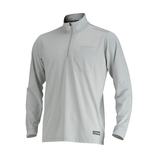 カジメイク 8844 Newシェイドドライナー長袖ZIPUPシャツ シルバーグレー M シルバーグレー 8844-72-M 1着