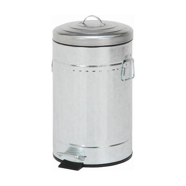 スチール ラウンドペダルペール 12L ガルバナイズ 34741 1点