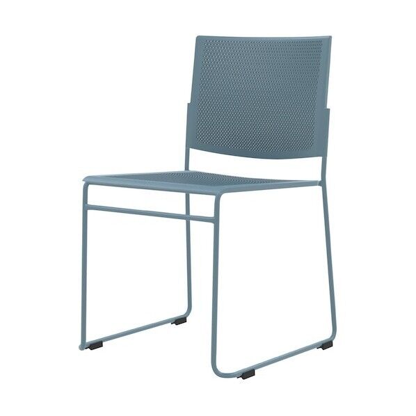 アイリスチトセ ミーティングチェア ST60シリーズ《塗装フレームタイプ》 ブルー ブルー(背面)、ブルー(座面) ST60-T-BL 1脚
