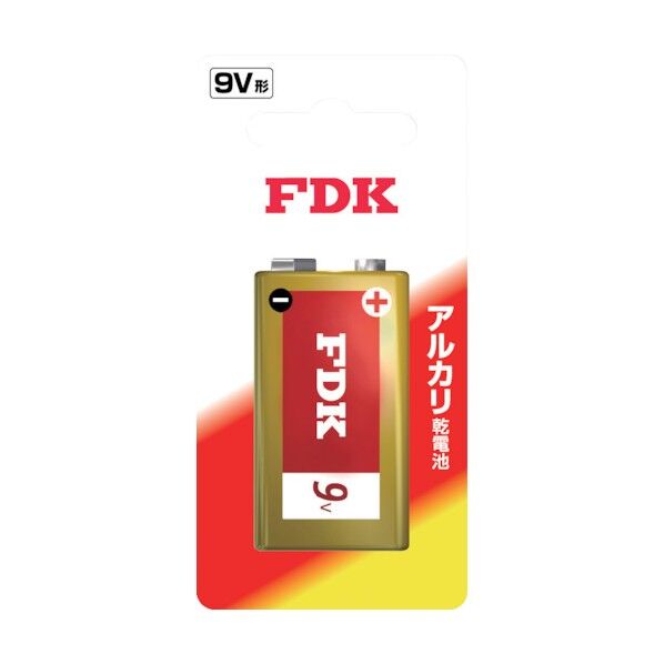FDK アルカリ乾電池9V形 ブリスターパック 6LR61(Bブリスター) 1個