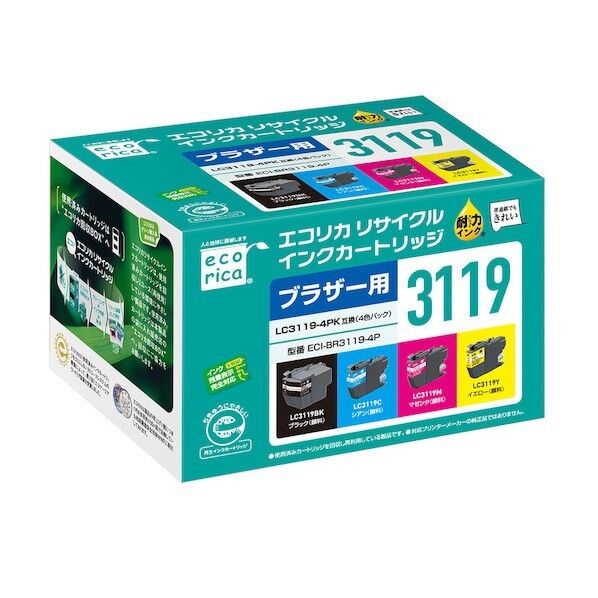 LC3119-4PK 互換リサイクルインクカートリッジ