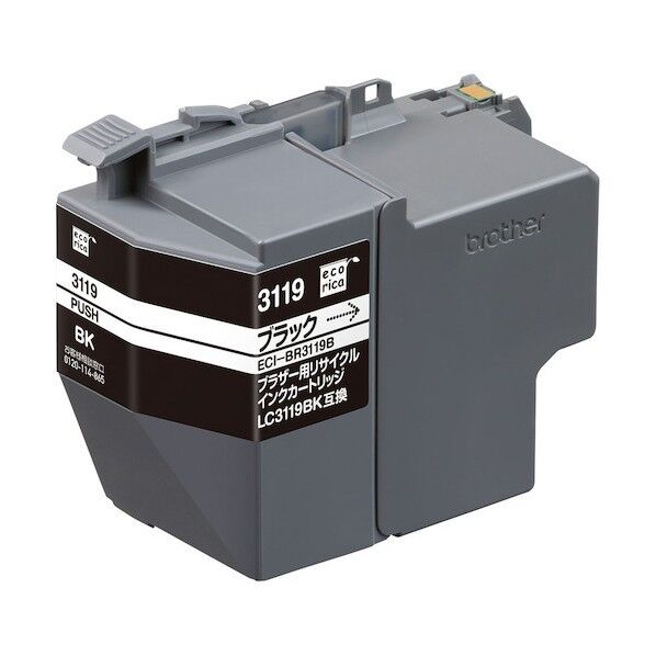 エコリカ LC3119BK互換インクカートリッジ ブラック ブラック ECI-BR3119B 1個