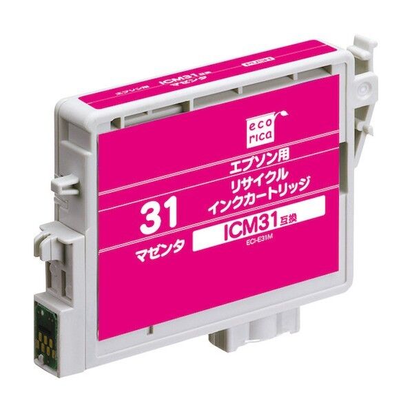 ICM31 互換リサイクルインクカートリッジ マゼンタ