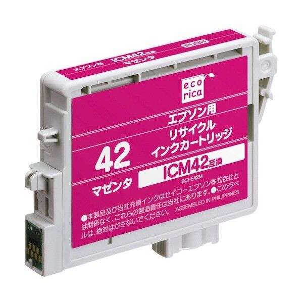 ICM42 互換リサイクルインクカートリッジ マゼンタ