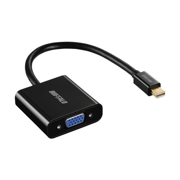 Mini DisplayPort/Thunderbolt-VGA変換アダプタ ブラック BMDPVGBK 1個