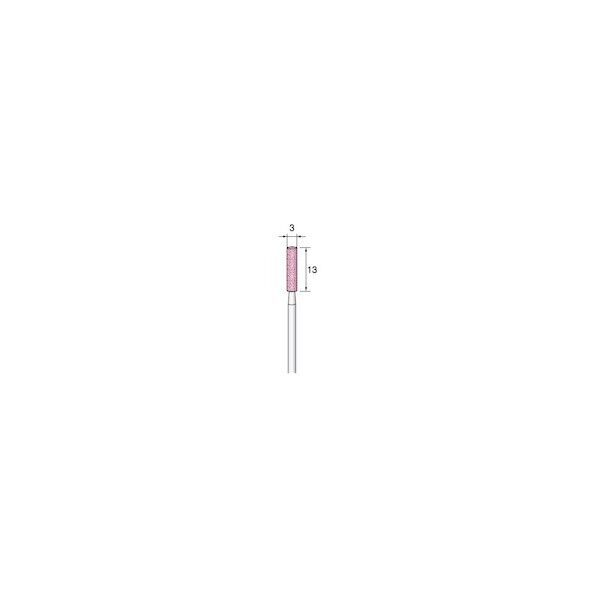 アルゴフアイルジャパン 軸付ピンク砥石 PA#120 Φ3X13 Φ2.34軸 5本入り GS103 5本