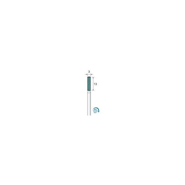 アルゴフアイルジャパン 軸付グリーン砥石＃100 Φ3X13 Φ3．0軸 GC砥粒  5本入り GS322 5本