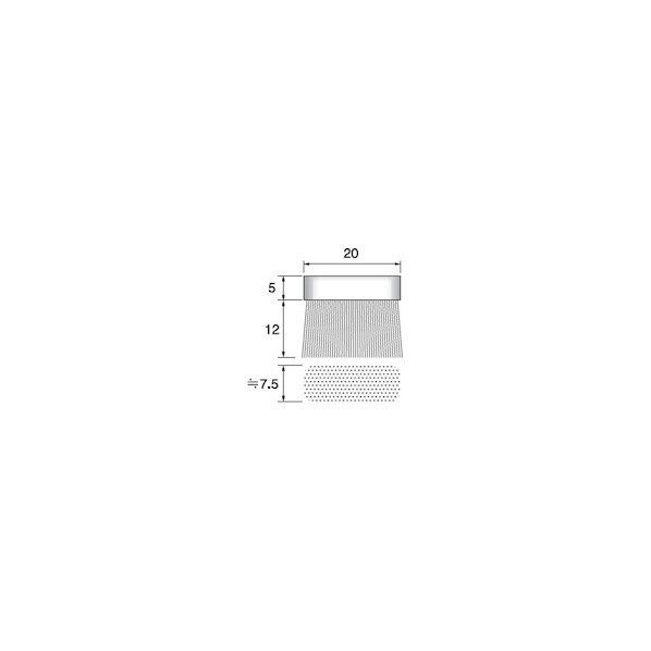 アルゴフアイルジャパン レシプロ用ステンレスワイヤーブラシ 毛足12X幅20 RT540-S1 1本
