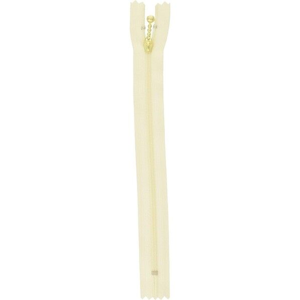  Y.K.K ポーチ用 コイルファスナー 20cm 生成 3CFG20-801 10本
