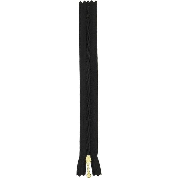  Y.K.K ポーチ用 コイルファスナー 20cm 黒 3CFG20-580 10本