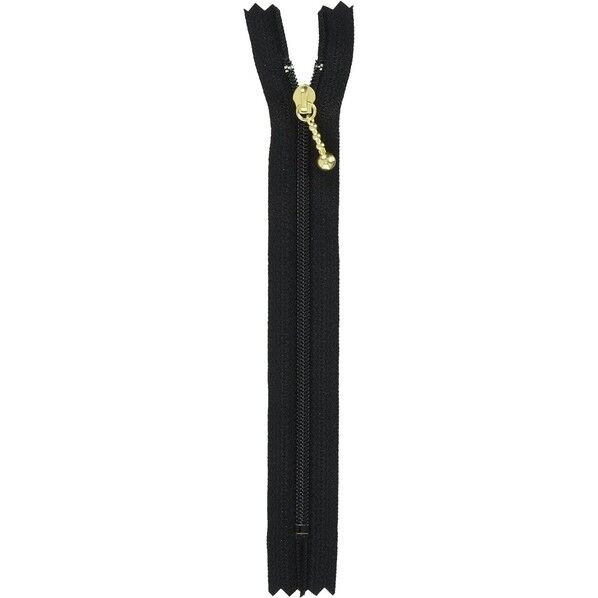  Y.K.K ポーチ用 コイルファスナー 16cm 黒 3CFG16-580 10本