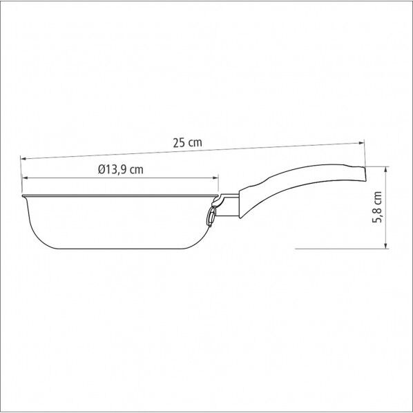 トラモンティーナ トリム エッグフライパン 13cm 20182/013 1個
