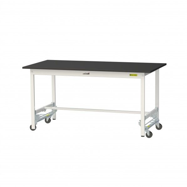 実験用ラボテーブル ワンタッチ移動タイプ SLKU-1575-BKW 1台