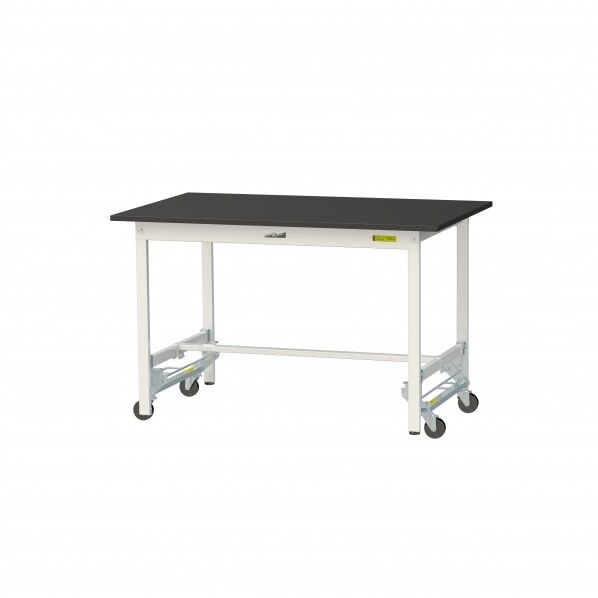 実験用ラボテーブル ワンタッチ移動タイプ SLKU-1275-BKW 1台