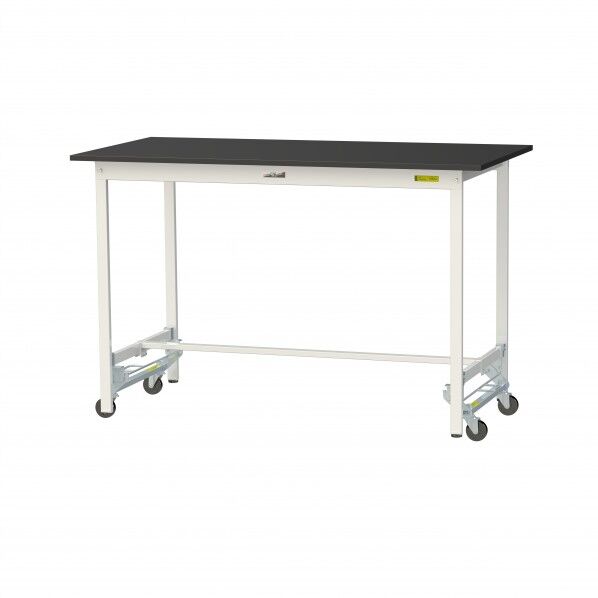 実験用ラボテーブル ワンタッチ移動タイプ SLKUH-1575-BKW 1台