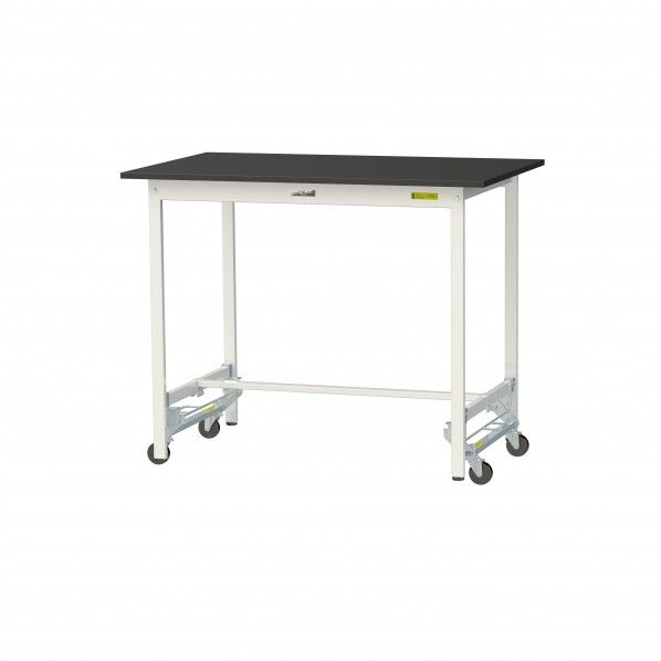 実験用ラボテーブル ワンタッチ移動タイプ SLKUH-1275-BKW 1台