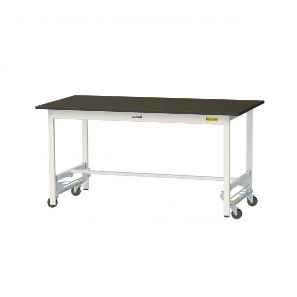 実験用ラボテーブル ワンタッチ移動タイプ SLMU-1575-BRW 1台