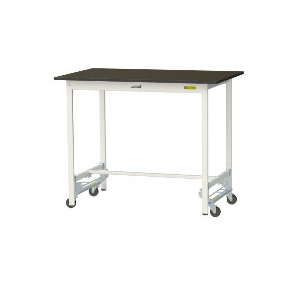 実験用ラボテーブル ワンタッチ移動タイプ SLMUH-1275-BRW 1台