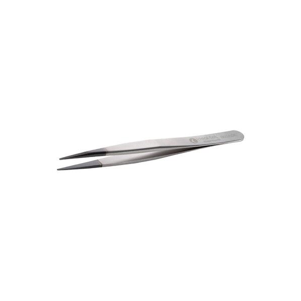 先端幅0.90mm 全長120mm ESDステンレスピンセット(耐酸/磁)