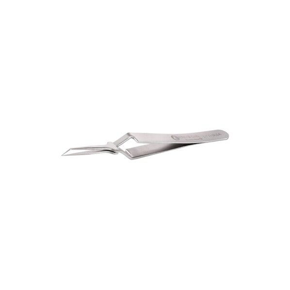 先端幅0.17mm 全長105mm 逆作用ステンレスピンセット(耐酸/磁)