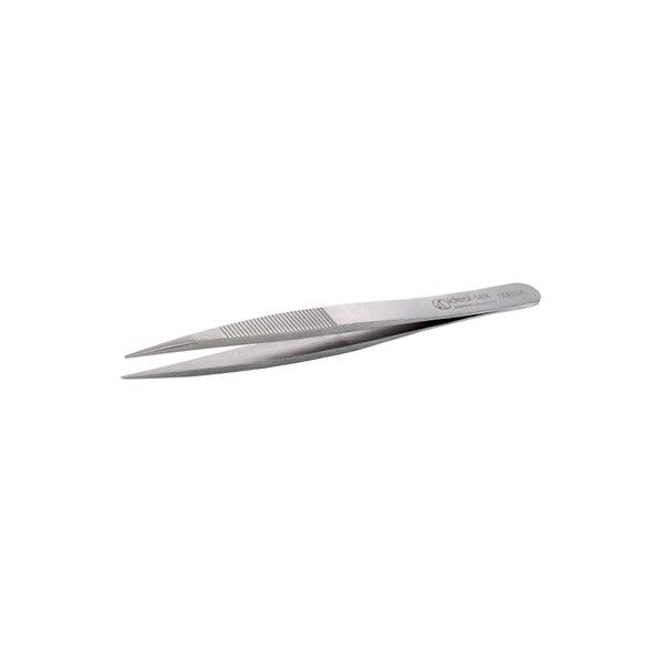 先端幅0.9mm 全長120mm ステンレスピンセット(耐酸/磁)