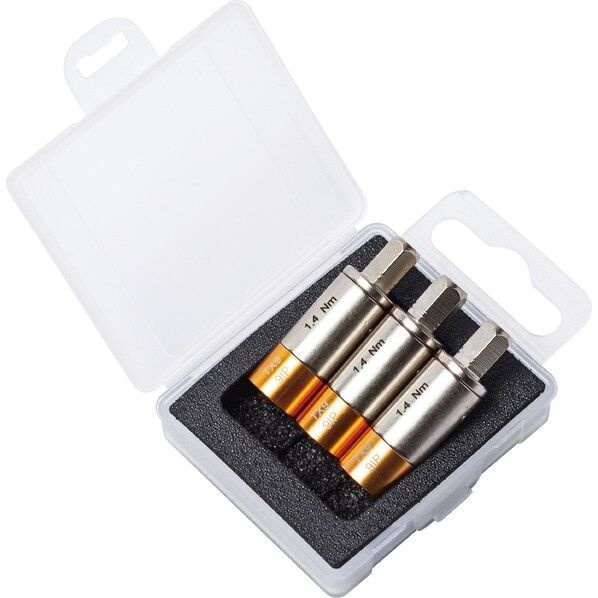 3本組 差込角1/4HEX トルクアダプター 1.4Nm TX09