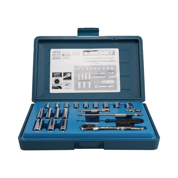 インチソケットレンチセット 1/4DR 11621