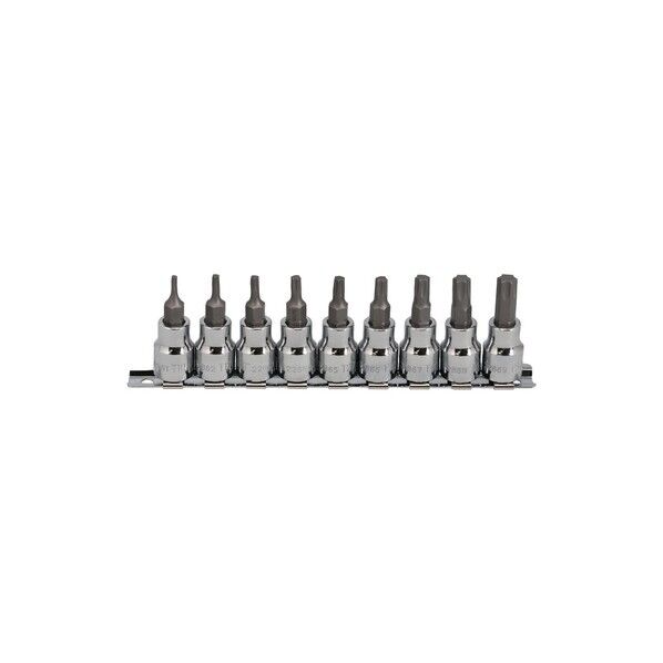 3/8DR 9PCS ヘクスローブビットソケットセット