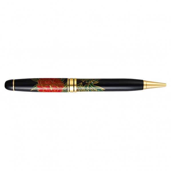 セキセイ 輪島塗 蒔絵 雅風 牡丹 ボールペン AX-8801-00 0