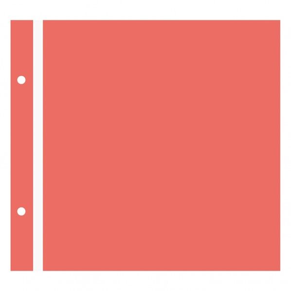 セキセイ フォトアルバム用スペア台紙 レッド HK-84-20 0...