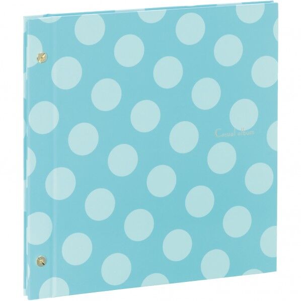カジュアルアルバム ドット柄 ブルー