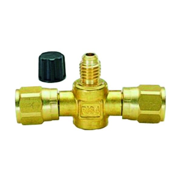 サービス缶バルブT型ジョイント2缶用(R134a)