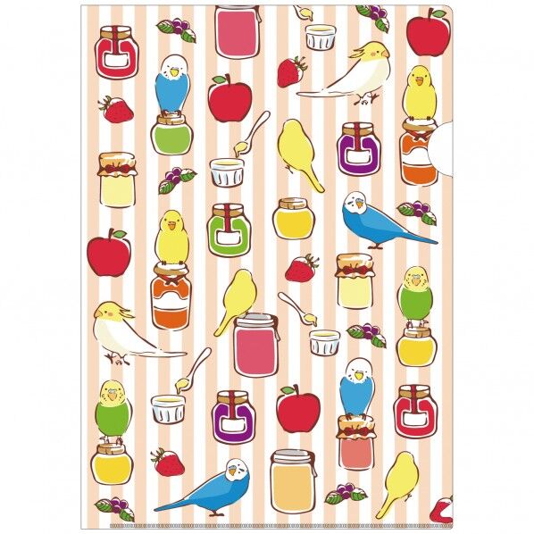 インコクリアファイル インコとジャム