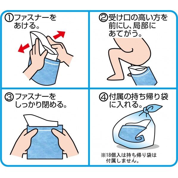 けんゆー オシッコを固め臭いを包む 携帯トイレ プルプル 2個入(大容量1000mL) 2LPA-100 1セット...