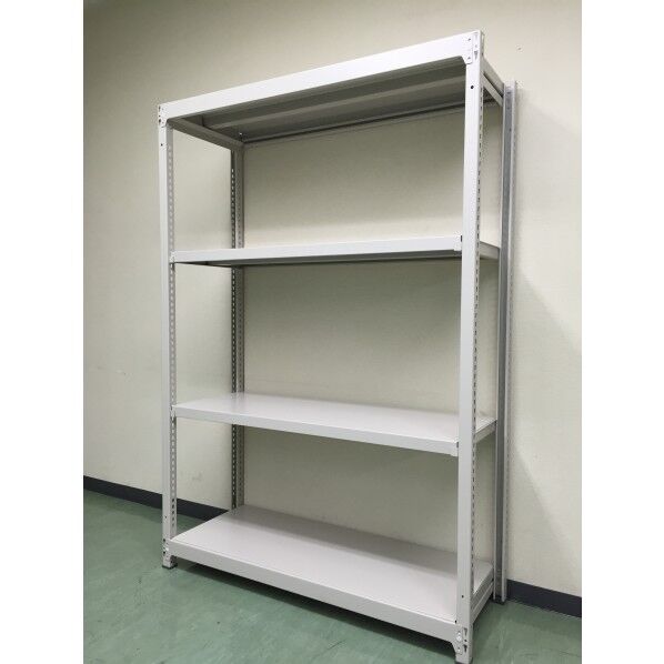 軽中量ボルトレスラック(耐荷重150(kg/段)/アイボリー/4段/SR)