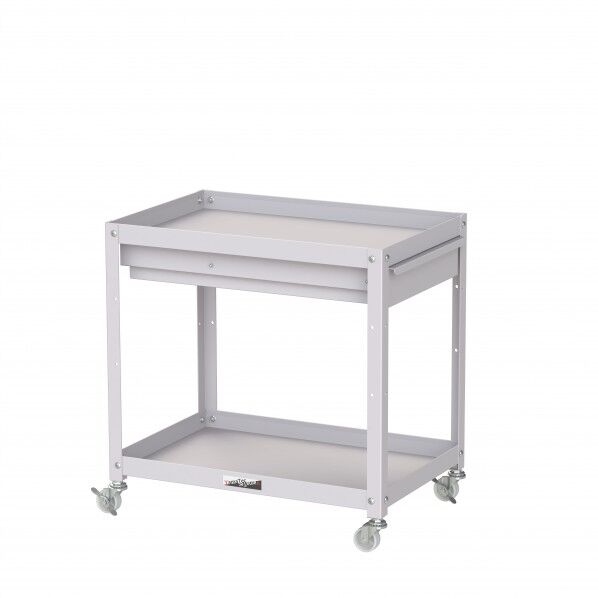 コンビニワゴン ナイロンキャスター キャビネット付2段 WCCN-2-P 1点