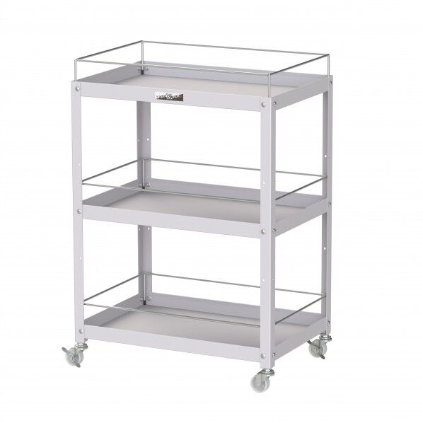 コンビニワゴン ナイロンキャスター コボレ止め付3段 WCFN-3-P 1点