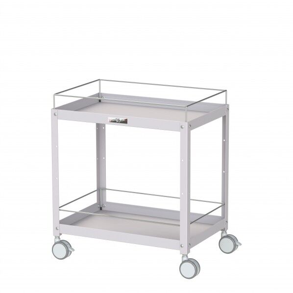 コンビニワゴン 双輪キャスター コボレ止め付き2段 WCFS-2-P 1点