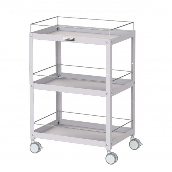 コンビニワゴン 双輪キャスター コボレ止め付き3段 WCFS-3-P 1点