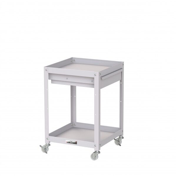 コンビニワゴン ナイロンキャスター キャビネット付2段 WCLCN-2-P 1点