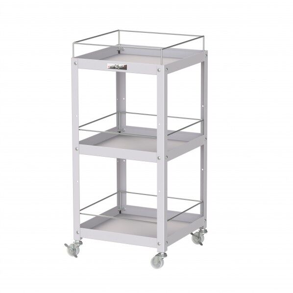 コンビニワゴン ナイロンキャスター コボレ止め付3段 WCLFN-3-P 1点